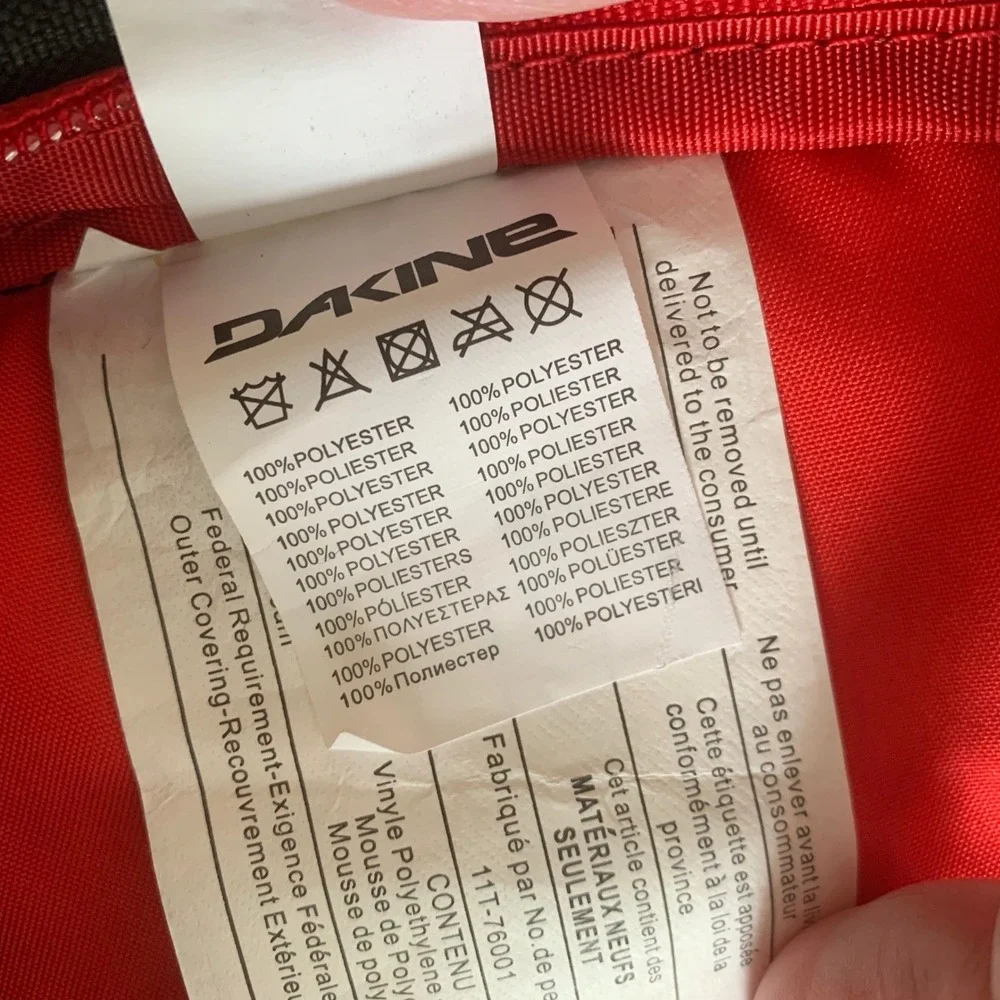 Dakine Heli Pack 12L Backpack Ski Snowboard Phoenix Red & Black Outdoors Hiking